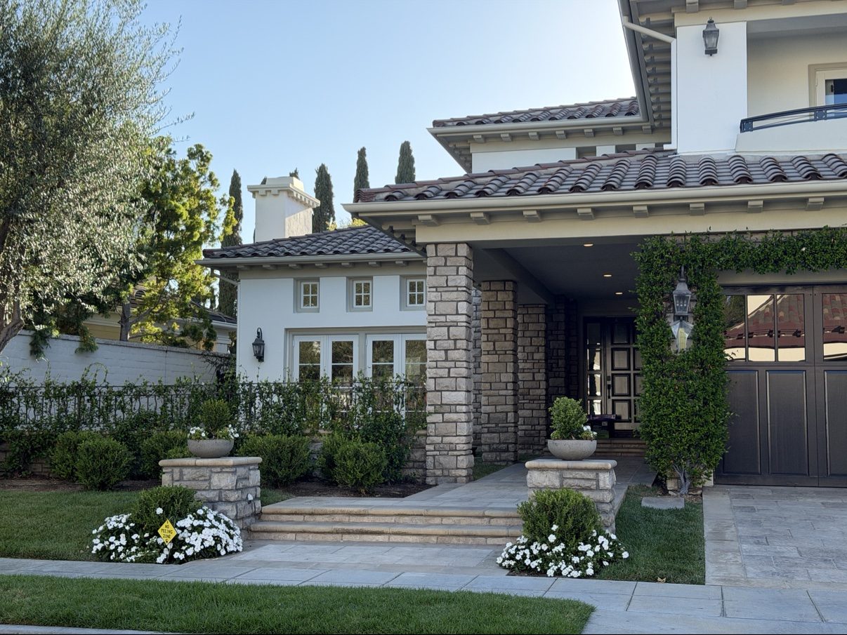 Spanish-style home front entry